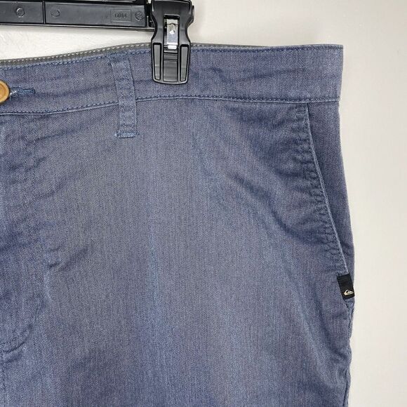 QUIKSILVER Mens Blue Chino Shorts Regular-Fit Everyday Union Stretch 42 x 10 - Picture 2 of 11
